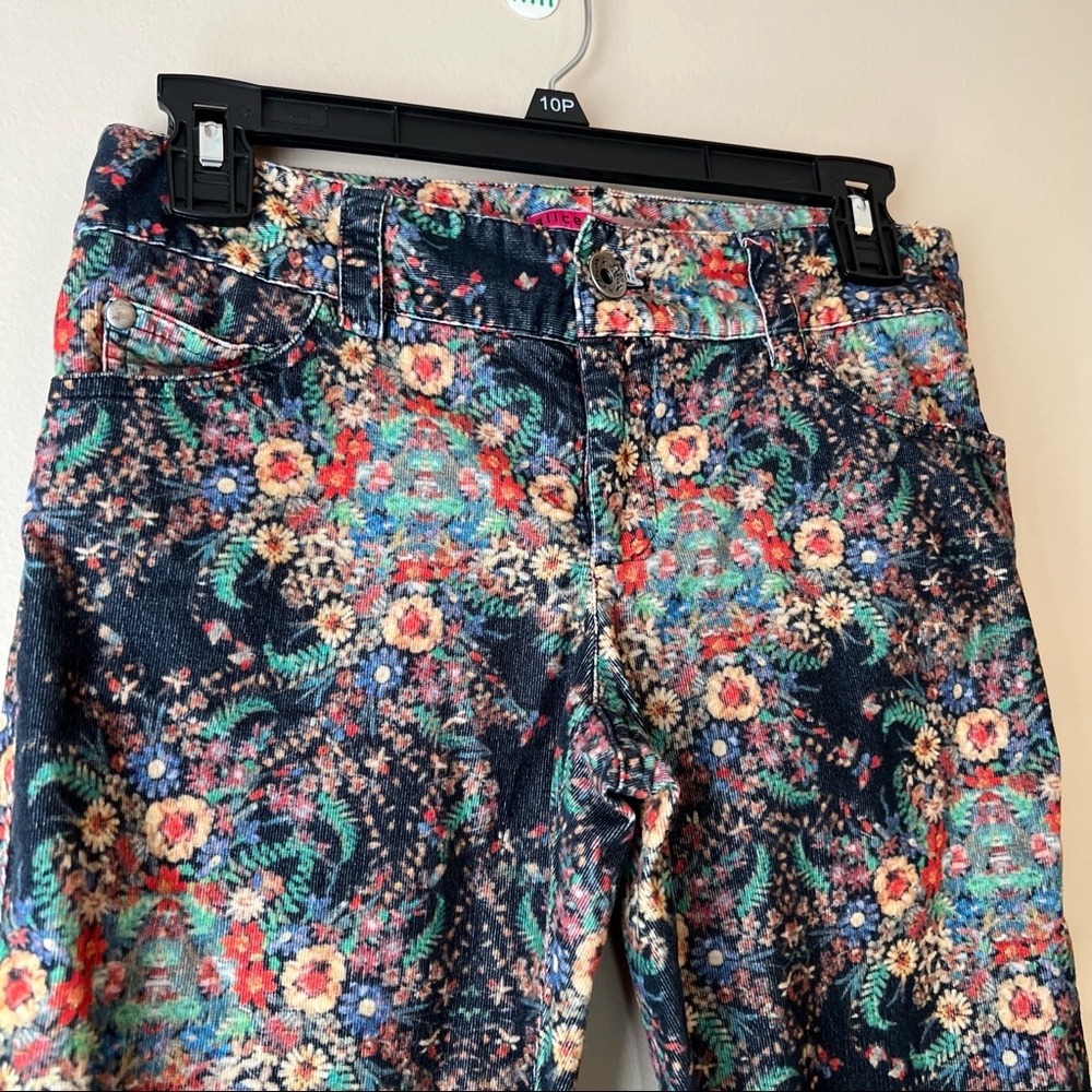 COPY - Alice and Olivia floral cordoury pants - Picture 2 of 8